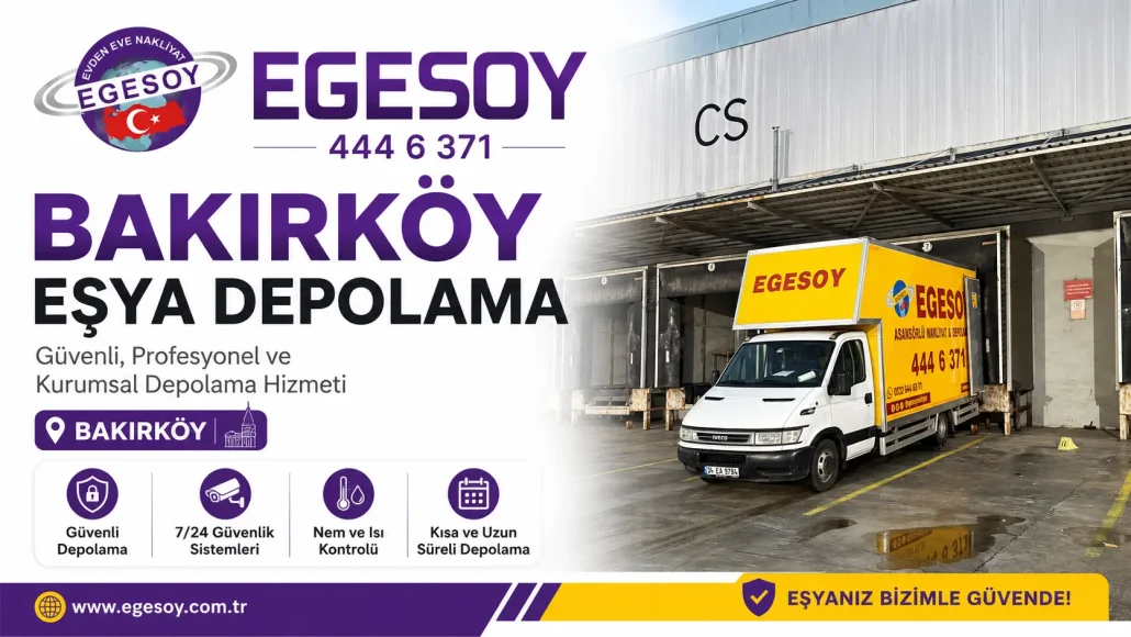 Bakırköy eşya depolama özel odalı depolama